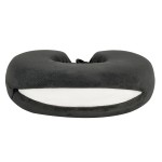 VIAGGI Grey U Shaped Memory Foam Travel Neck and Neck Pain Relief Comfortable Super Soft Orthopedic Cervical Pillows